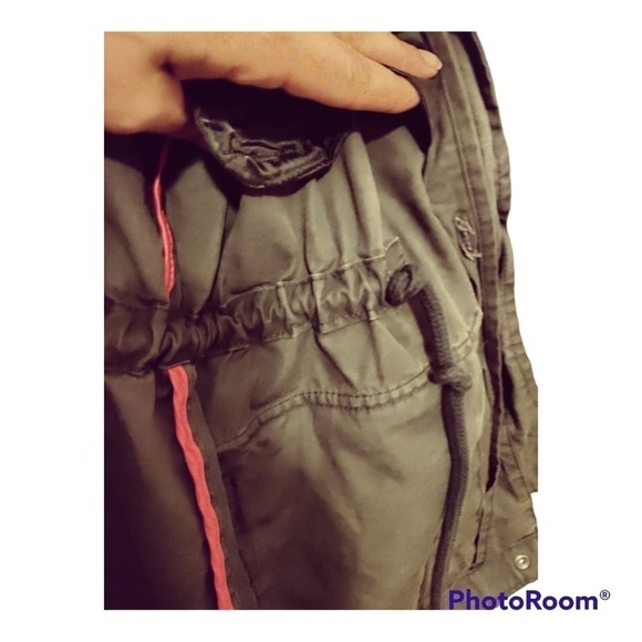 Gap winter coat women's size small military green removable inside vest lining - Picture 8 of 11